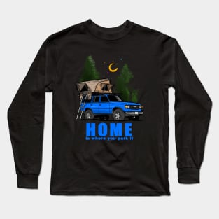 Home is where you park it Land Cruiser - Blue Long Sleeve T-Shirt